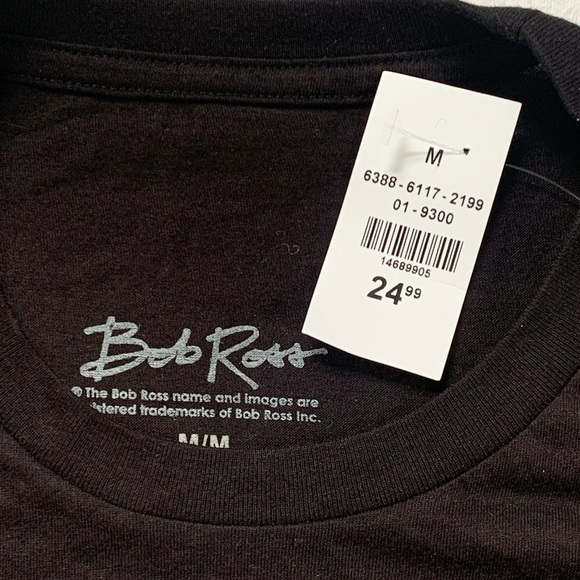 NWT PhilCos Mens Bob Ross Galaxy Joy Of Painting Graphic T-shirt - Picture 5 of 5